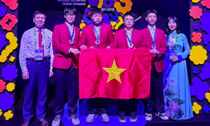 Học sinh Việt Nam đạt 4 Huy chương Bạc Olympic Sinh học quốc tế năm 2026: Lộ diện các 