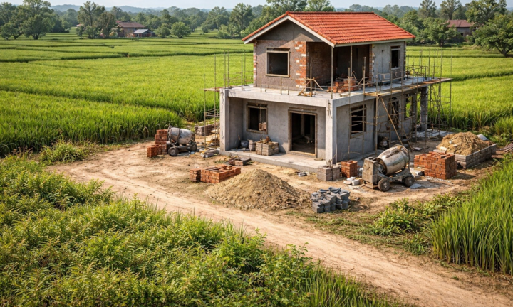 Nhà xây trên đất nông nghiệp có được bồi thường?