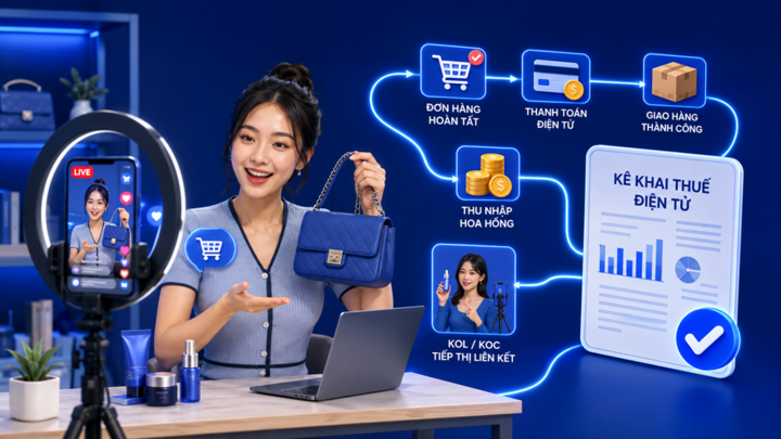 Cục Thuế lưu ý quan trọng với KOL, KOC, người làm tiếp thị liên kết (affiliate) 
