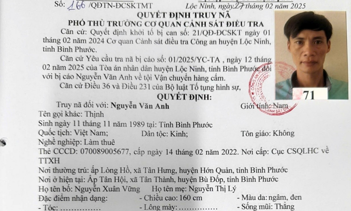 Công an TP.Đồng Nai bắt đối tượng truy nã sau hơn 1 năm lẩn trốn