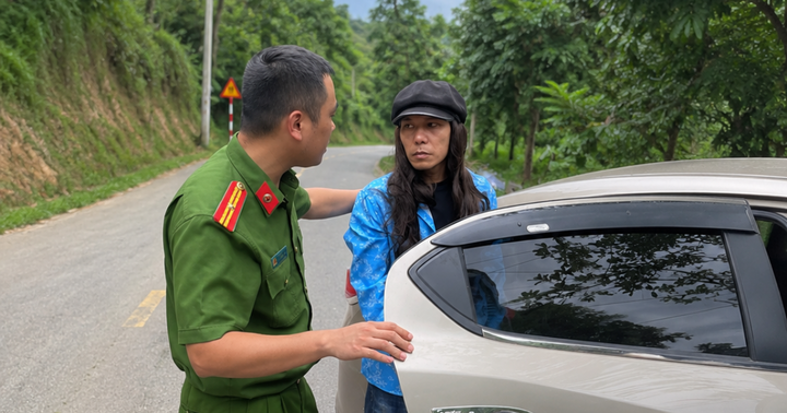 Trốn cai nghiện, người đàn ông ở Lào Cai đội tóc giả lái ô tô bỏ chạy