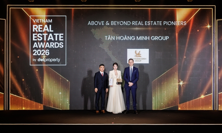 Tân Hoàng Minh thắng lớn tại Dot Property Vietnam Real Estate Awards 2026