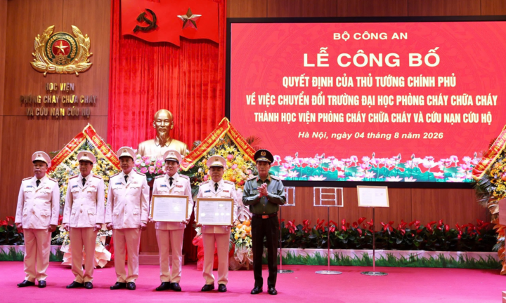 Trường Đại học Phòng cháy chữa cháy đổi tên thành Học viện Phòng cháy chữa cháy và Cứu nạn cứu hộ