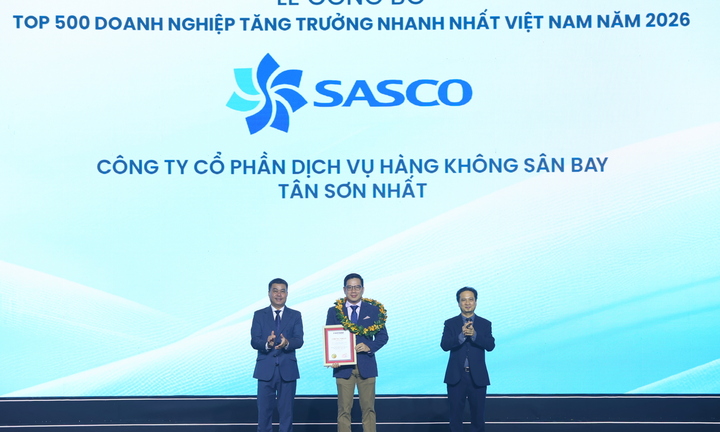SASCO Top 5 doanh nghiệp tăng trưởng nhanh nhất Việt Nam