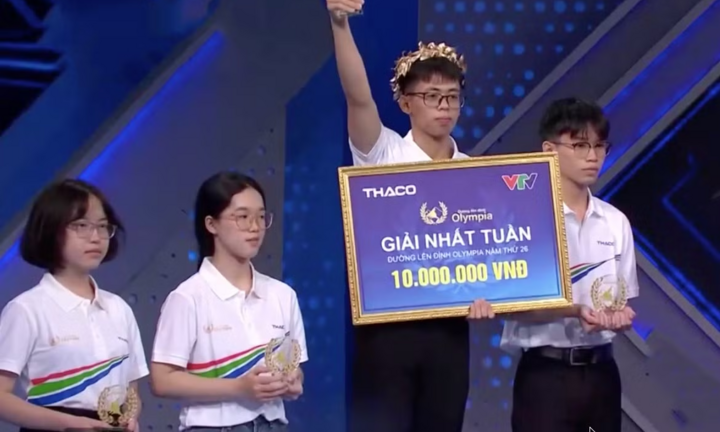 Nam sinh Phú Thọ lội ngược dòng ngoạn mục, giành vòng nguyệt quế Olympia với 185 điểm