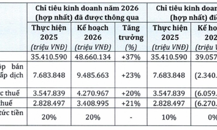PNJ dự kiến lỗ hơn 6.200 tỷ đồng năm 2026, cổ tức tiền mặt về 0%
