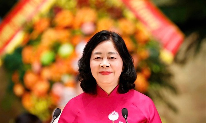 Chủ tịch UBTƯ MTTQ Việt Nam Bùi Thị Minh Hoài gửi điện mừng tới Chủ tịch Chính hiệp toàn quốc Trung Quốc Vương Hộ Ninh