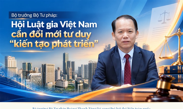 Bộ trưởng Bộ Tư pháp: Hội Luật gia Việt Nam cần đổi mới tư duy 