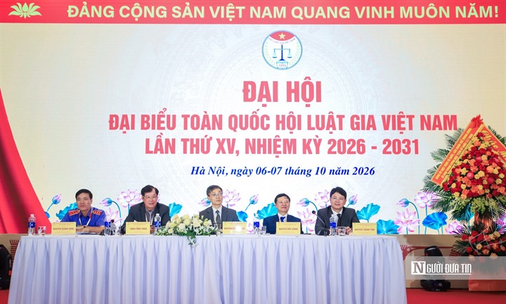 Đại hội đại biểu toàn quốc Hội Luật gia Việt Nam lần thứ XV bước vào phiên làm việc đầu tiên