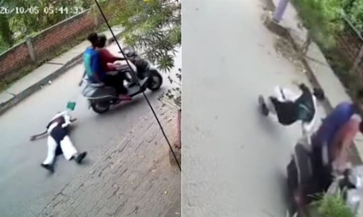 Giằng co với hai tên cướp xe máy, người phụ nữ bị kéo lê gần 100 mét