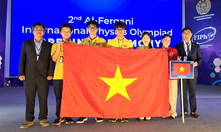 Việt Nam giành 4 huy chương, xếp thứ tư tại Olympic Vật lý quốc tế Al-Fergani 2026