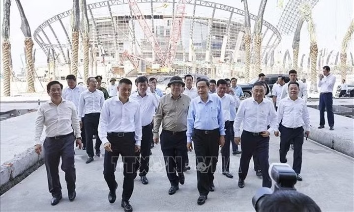 Chủ tịch Quốc hội Trần Thanh Mẫn kiểm tra tiến độ các công trình phục vụ Hội nghị cấp cao APEC