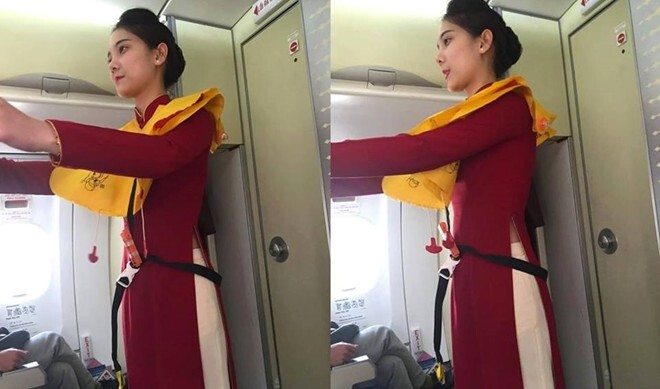 Nữ tiếp viên hàng không có tên lạ gây sốt với ảnh chụp lén
