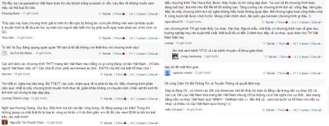 Cư dân mạng ủng hộ việc ngừng cấp phép hàng loạt chương trình VTV