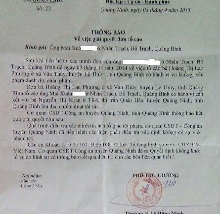 Thực hư việc “nhà báo” lừa đảo, vòi tiền của người tố cáo