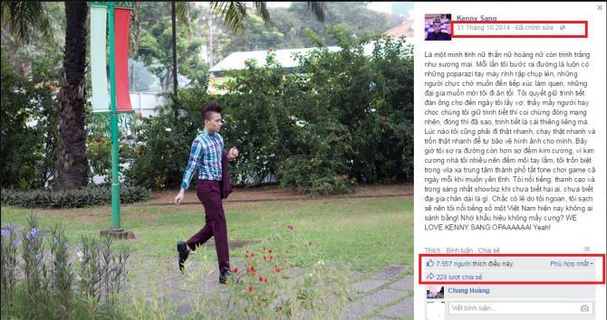 Kenny Sang có thực sự hết “hot”?