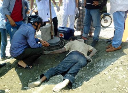 Xử phạt người “bị chôn sống” khi cản trở thi công QL1A