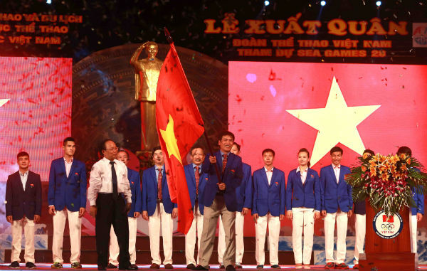Tưng bừng lễ xuất quân của đoàn thể thao Việt Nam dự SEA Games 28