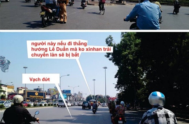 CSGT giải đáp 'bắt lỗi xi-nhan' tại ngã tư ở Hà Nội