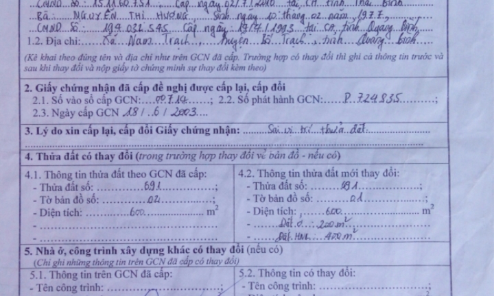 Quảng Bình: Chủ tịch UBND xã bị tố lập hồ sơ khống lừa dân