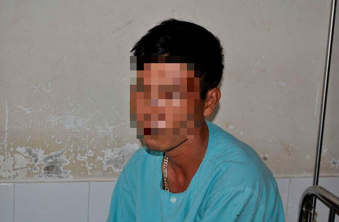 Nam thanh niên bị tẩn 