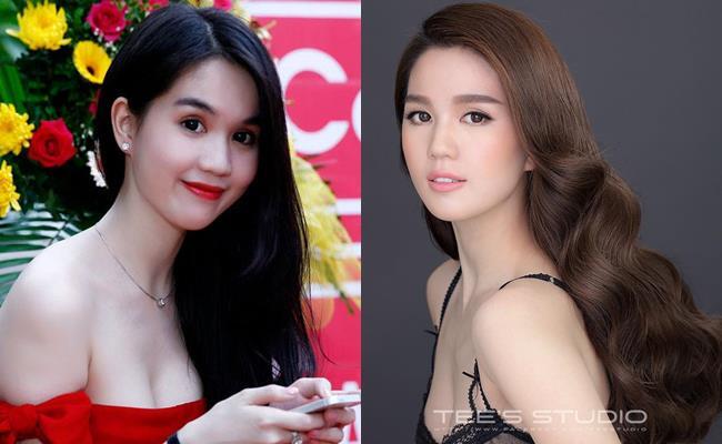 Gương mặt Ngọc Trinh bỗng khác lạ vì photoshop quá đà