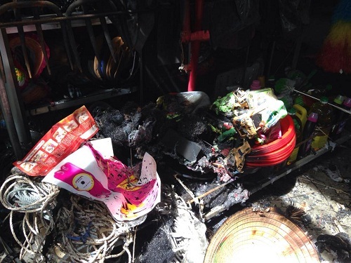 Cháy nhà trong đêm, nhiều tài sản bị thiêu rụi