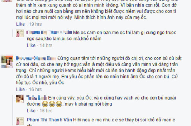 Tranh cãi chuyện Ốc Thanh Vân cho con bú trên máy bay