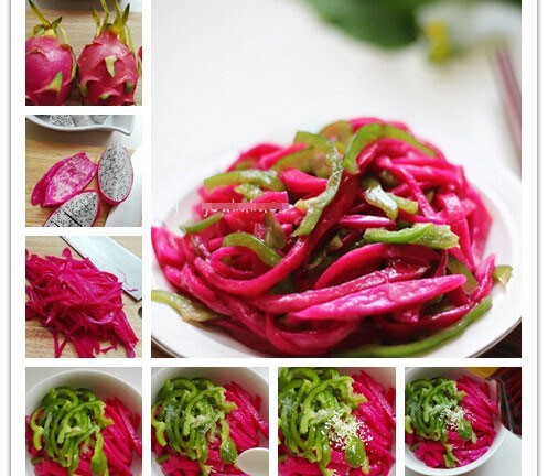 Cách làm salad vỏ thanh long hấp dẫn, lạ miệng