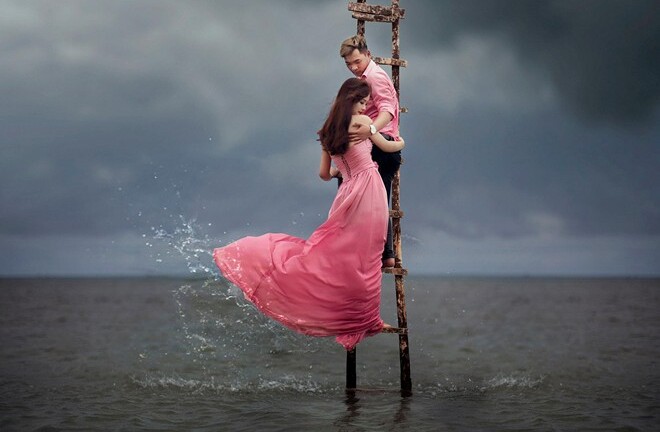 Mê mẩn bộ ảnh cưới siêu thực của cặp đôi Hà thành