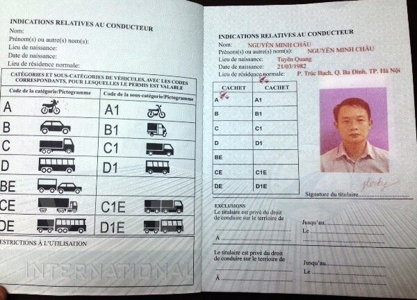 Chưa thể cấp giấy phép lái xe quốc tế cho người Việt Nam