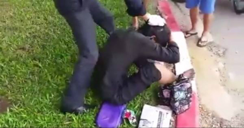 Sự thật về thanh niên nghi giả vờ chân hoại tử đi ăn xin bị đánh bầm giập