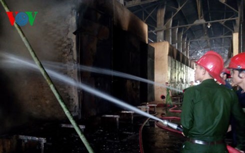 Nhà máy chế biến mủ cao su Yachim ở KonTum phát hỏa