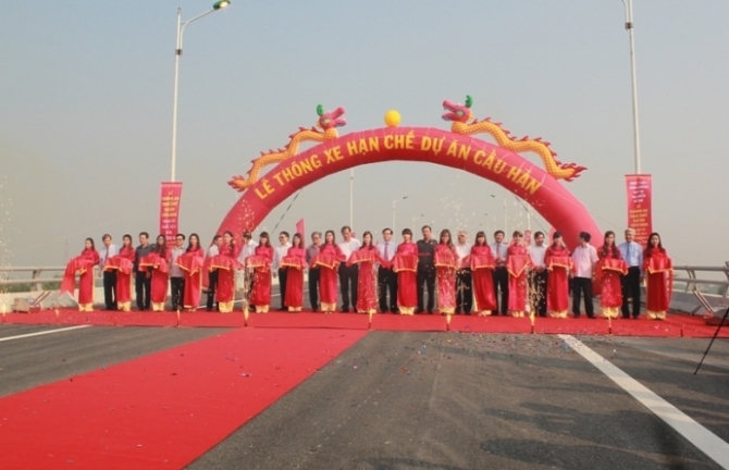 Chính thức thông xe hạn chế dự án cầu Hàn Hải Dương