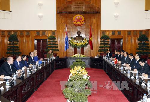 Thủ tướng Nguyễn Tấn Dũng hội đàm với Thủ tướng New Zealand
