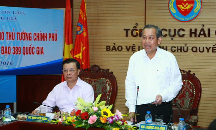 Phó Thủ tướng Trương Hòa Bình làm việc với Ban Chỉ đạo 389 quốc gia