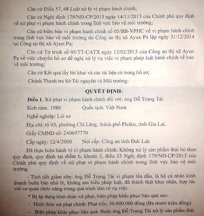 Gia Lai cảnh báo tình trạng công khai buôn bán dầu nhớt thải