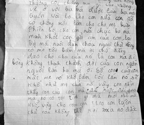 Đau lòng di thư của người mẹ trẻ ép con cùng uống thuốc tự tử