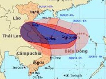 Bão số 10: Bản tin 11h00 ngày 30/9 của Trung tâm DBKTTV TW (trùng bài đang trực tiếp)  
