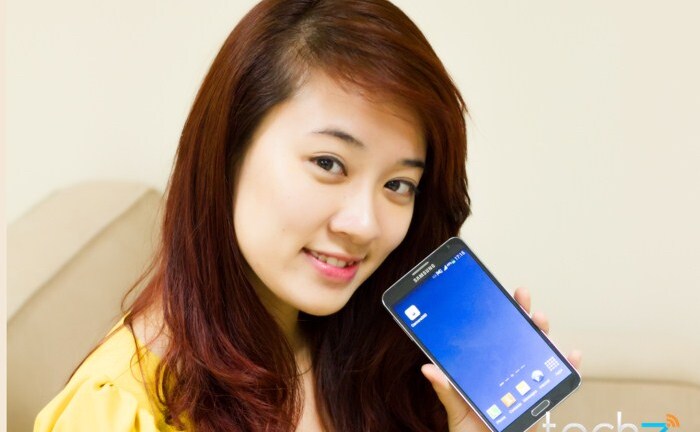 Galaxy Note 3 đọ vẻ đẹp cùng thiếu nữ