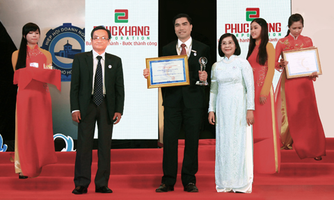Phuc Khang Corporation đạt danh hiệu doanh nghiệp tiêu biểu