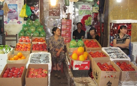 Hà Nội: Trái cây nhập khẩu thật giả lẫn lộn