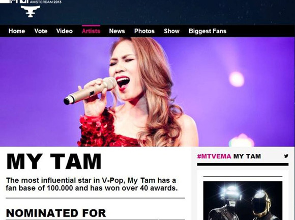 Số phiếu bình chọn của sao Đài gấp 3 lần Mỹ Tâm?