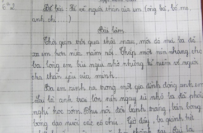 Bài văn đẫm nước mắt của con gái nạn nhân bị ô tô tông chết