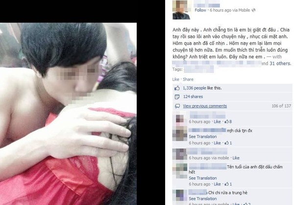 Nam thanh niên 'sờ soạng' bạn gái tung ảnh nóng