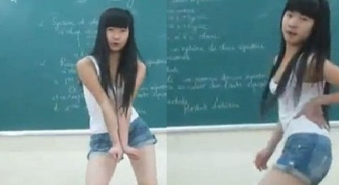 Choáng váng những màn nhảy phản cảm nhất năm 2013 của nữ sinh