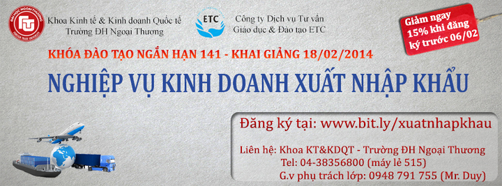 ĐH Ngoại Thương mở khóa học ngắn hạn nghiệp vụ xuất nhập khẩu