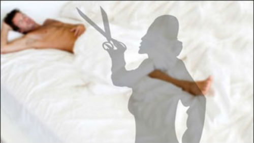 Bị vợ cắt phăng “của quý” khi đang ngủ