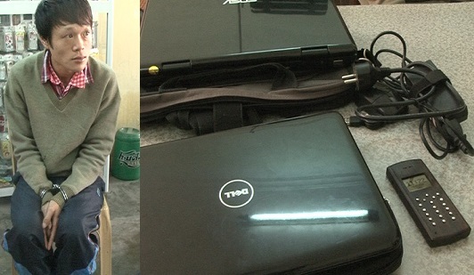 Bắt giữ đối tượng đột nhập trường học trộm laptop
