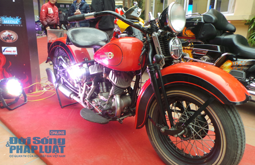 Diện kiến chiếc Harley Davidson cổ nhất Việt Nam